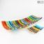 Assiette Nuance Long - Millefiori - Verre de Murano Original OMG