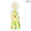 Murrina Millefiori Angel-Green-오리지널 Murano Glass OMG