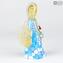 Murrina Millefiori Angel - Bleu clair - Verre de Murano original OMG