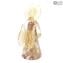 Murrina Millefiori Angel - Rosa e Ouro - Original Murano Glass OMG