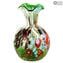 Vaso Mughetto - verde -Original Murano Glass OMG