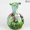 ユリの花瓶-緑-オリジナルムラーノグラスOMG