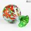 Florero Lily - Verde - Cristal de Murano original OMG