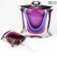 Bouteille Violet - Sommerso - Verre de Murano Original OMG