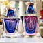 Flasche Violett - Sommerso - Original Murano Glas OMG