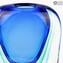 Vase Canvas Light Blue - Sommerso - Original Murano Glass OMG