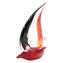 Voilier - Sculpture en verre - Verre de Murano original OMG