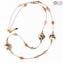 Collier Flaminia - Rose - Verre de Murano Original OMG