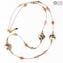 Collier Flaminia - Rose - Verre de Murano Original OMG