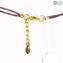 Necklace Fulvia - with gold - Original Murano Glass OMG