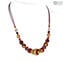 Collier Fulvia - avec or - Verre de Murano Original OMG