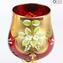 Lot de 2 Verres Trefuochi Rouge - You & Me - Verre de Murano Original