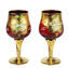 Set of 2 Trefuochi Glasses Red - You&Me - Original Murano Glass