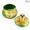Набор чайных чашек Trefuochi - зеленый - Original Murano Glass OMG