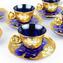 Набор чайных чашек Trefuochi - синий - Original Murano Glass OMG