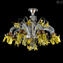 Venezianische Deckenlampe - Gelbe Chrysantheme - Luxury Collection