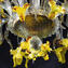 Venezianische Deckenlampe - Gelbe Chrysantheme - Luxury Collection