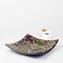 Square Plate - Carnival Murrina - Original  Murano Glass OMG