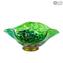 Peça central Bell Bowl - Verde - Vidro Murano Original OMG