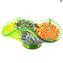 Centre de Table Bell Bowl - Vert - Verre de Murano Original OMG