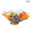 Centre de Table Bell Bowl - Arancione - Verre de Murano Original OMG