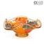 Centro de mesa Bell Bowl - Arancione - Cristal de Murano original OMG