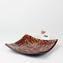 Square Plate - Red - Empty pockets - Murano Glass