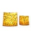 Plato Cuadrado Oro 24 kt - Bolsillos vacíos - Cristal de Murano