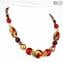 Collier Aurelia - avec or - Verre de Murano Original OMG