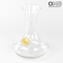 Decanter Lambrusco - Blown Glass - with real gold