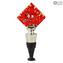 Bottle Stopper Red & Gold - Original Murano Glass OMG® + Gift Box