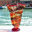 Vaso Ulysses - Sbruffi Rosso - Vetro di Murano Originale OMG