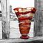 Vaso Ulysses - Sbruffi Rosso - Vetro di Murano Originale OMG