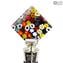 Bouchon de bouteille Mix Millefiori - Original Verre de Murano OMG® + Coffret Cadeau