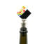 سدادة زجاجة سوداء وميكس ميليفيوري - زجاج مورانو الأصلي OMG® + علبة هدايا
