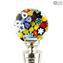 Flaschenverschluss Mix Millefiori Round - Original Murano Glass OMG® + Geschenkbox