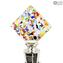 Bottle Stopper Mix square - Original Murano Glass OMG® + Gift Box