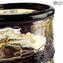  Vaso Ares - Vetro Sbruffi - Vetro di Murano Originale OMG