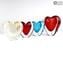 Vase Heart - Light Blue Sommerso - زجاج مورانو الأصلي OMG