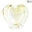 Vase Heart - Gold Sommerso - زجاج مورانو الأصلي OMG