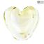 Vase Heart - Gold Sommerso - Original Murano Glass OMG