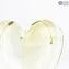 Vase Heart - Gold Sommerso - Original Murano Glass OMG