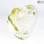 Vase Coeur - Or Sommerso - Verre de Murano Original OMG