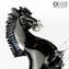 Caballo Mustang - Negro - Cristal de Murano original OMG