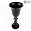 Champagne Flute Set - All Black - Glass Blown