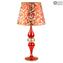 Table Lamp Carnation - Blown Original Murano Glass