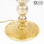 مصباح الطاولة البندقية القديمة - زجاج مورانو الأصلي المنفوخ