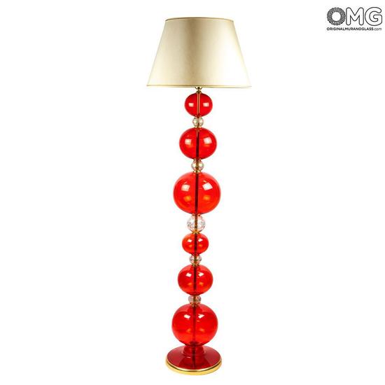 Red Orchid Floor Lamp N Original, Red Glass Floor Lamp