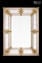 Riccardo Gold - Wand venezianischer Spiegel - Muranoglas