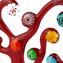 Tree of Life Briefbeschwerer - mit Millefiori - Original Murano Glas